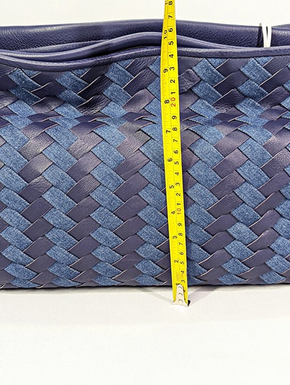 Radley London Devonshire Row Denim Large Open Top Satchel Bag (MSRP $388)