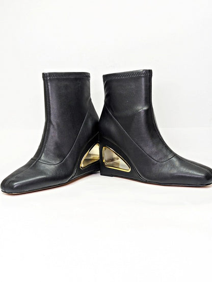 Katy Perry Women's The Hollow Wedge Booties in Black Size 10 (MSRP $149)
