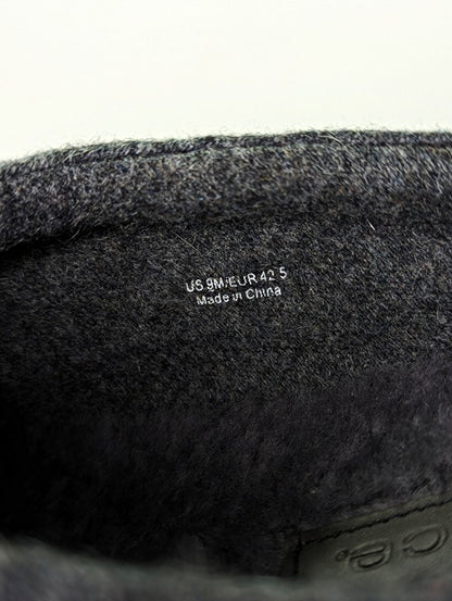 Vince Men's Howell Charcoal Gray Shearling-Lined Slippers Size 9 (MSRP $150)