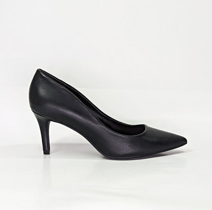 On 34th Women's Jeules Black Leather Pointed-Toe Pumps Size 11 (MSRP $80)