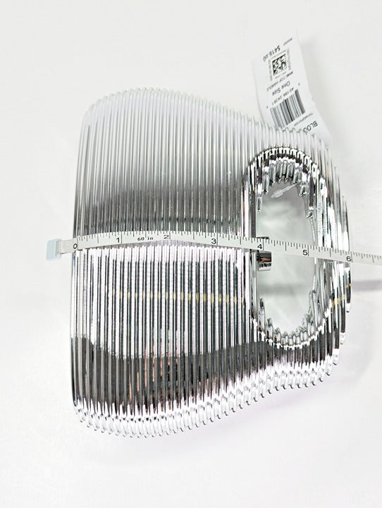 Cult Gaia Mimi Women's Shiny Chrome Top Handle Bag (MSRP $418)