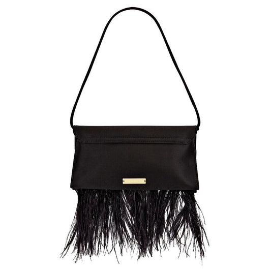 Loeffler Randall Women’s Charlee Feather Flap Clutch Shoulder Bag (MSRP $295)