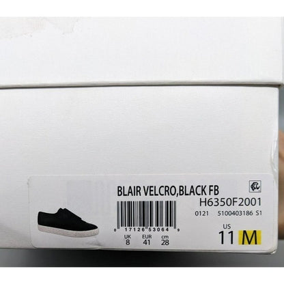 Vince Blair Velcro Women's Black Canvas Sneaker Size 11M (MSRP $225)