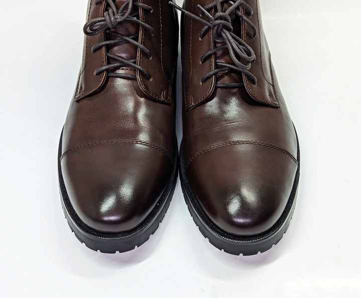The Men's Store at Bloomingdale's Men's Lace Up Cap Toe Boots Size 10 MSRP $220