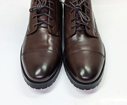 The Men's Store at Bloomingdale's Men's Lace Up Cap Toe Boots Size 10 MSRP $220
