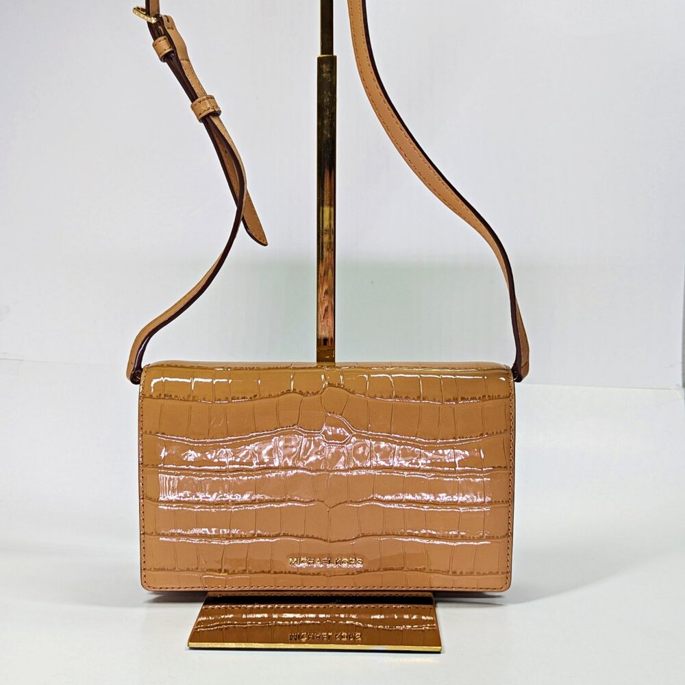 Michael Kors Jet Set Women's Medium Flap Embossed Leather Crossbody (MSRP $198)