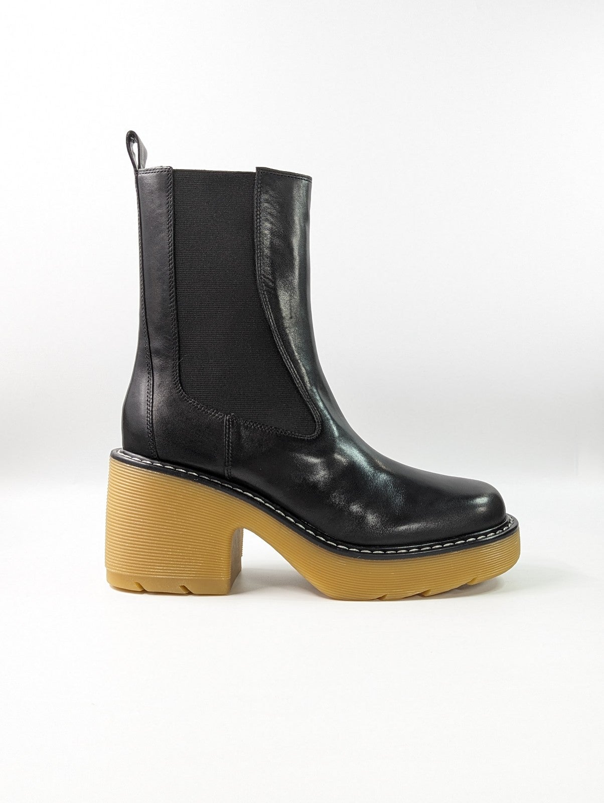 Marc Fisher Women's Fredy Black Lug Sole Boots Size 8.5 (MSRP $229)