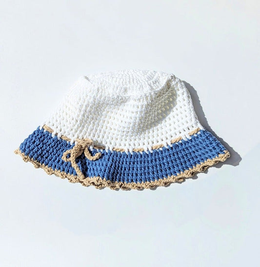 Carolyn Rowan Women's Accessories Crochet Cotton Bucket Hat (MSRP $175)