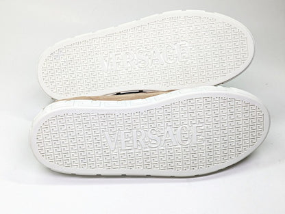 Versace Men's Medusa '95 Greca Light Sand Suede Loafers Size 43 (MSRP $750)