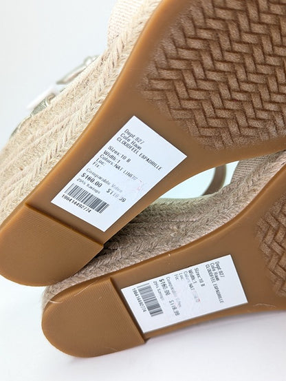 Cole Haan Cloudfeel Women's Espadrille Wedge Heels Linen Size 10 MSRP $160