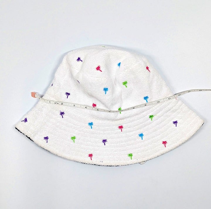 Jocelyn Women's The Palm Beach Bucket Hat in White O/S (MSRP $75)