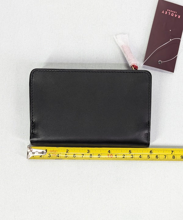 Radley London Christmas Is Calling Medium Bifold Wallet Black (MSRP $98)
