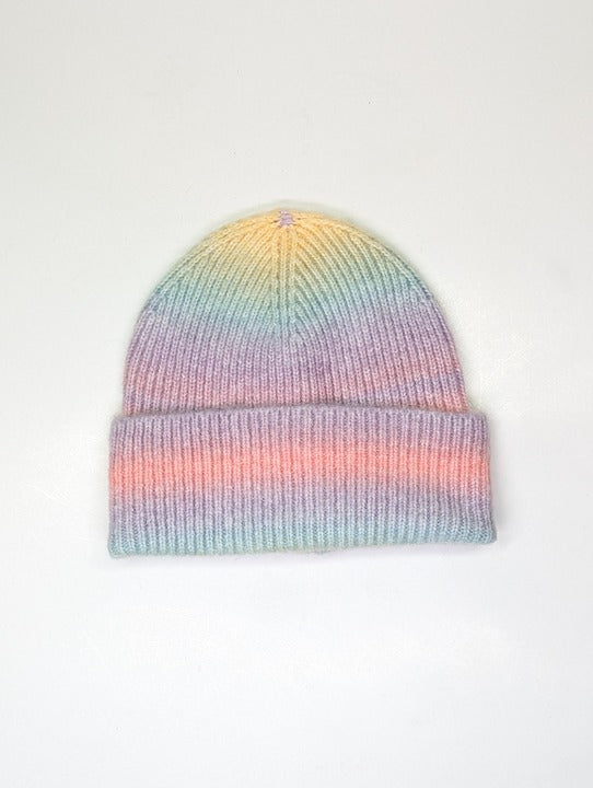 Aqua Women's Space Dye Rib Knit Cuff Hat Beanie (MSRP $58)