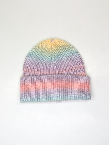 Aqua Women's Space Dye Rib Knit Cuff Hat Beanie (MSRP $58)
