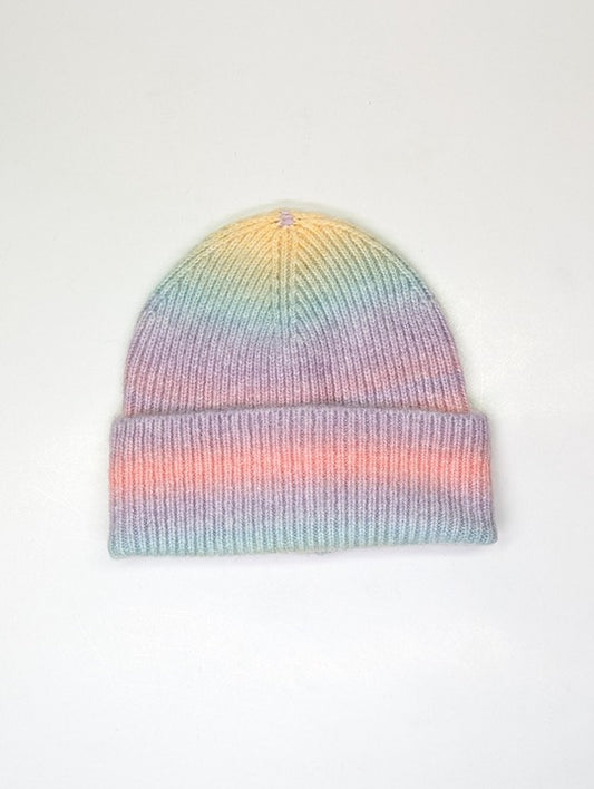 Aqua Women's Space Dye Rib Knit Cuff Hat Beanie (MSRP $58)