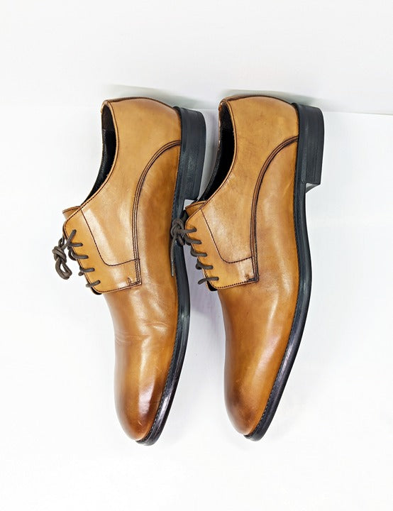 To Boot New York Men's Amedeo Oxfords Tabacco Antiqued Size 9.5 (MSRP $399)