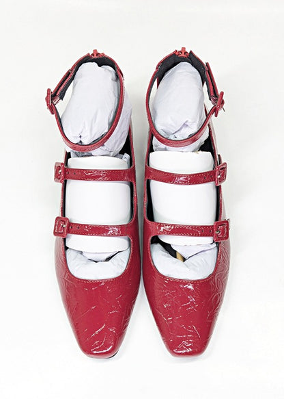 Katy Perry Confidant Mary Jane Women's Flats in Crimson Red Size 7.5 (MSRP $98)