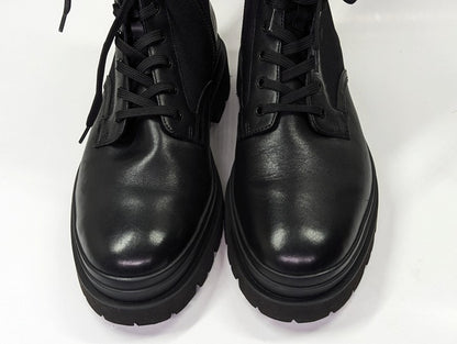 Vince Men's Raider Lace Up Boots in Black Leather Size 11.5 (MSRP $395)