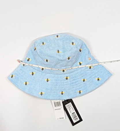 Jocelyn Women's The Bali Bumblebee Bucket Hat Light Blue O/S (MSRP $75)