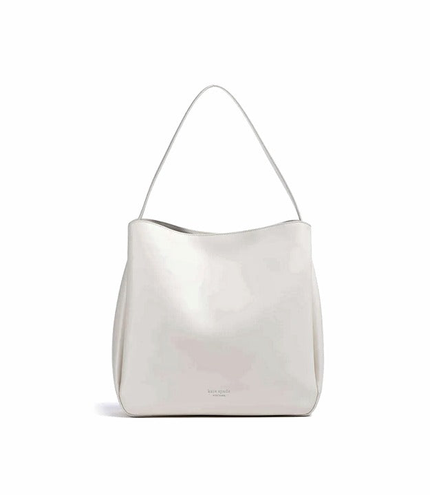 Kate Spade New York Grace Medium Leather Hobo Bag Cream (MSRP $398)
