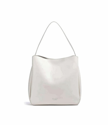 Kate Spade New York Grace Medium Leather Hobo Bag Cream (MSRP $398)