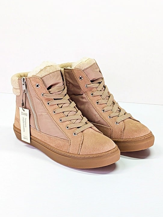 Cougar Women's Dax Lace Up Zip Suede High Top Sneakers Size 8 (MSRP $140)