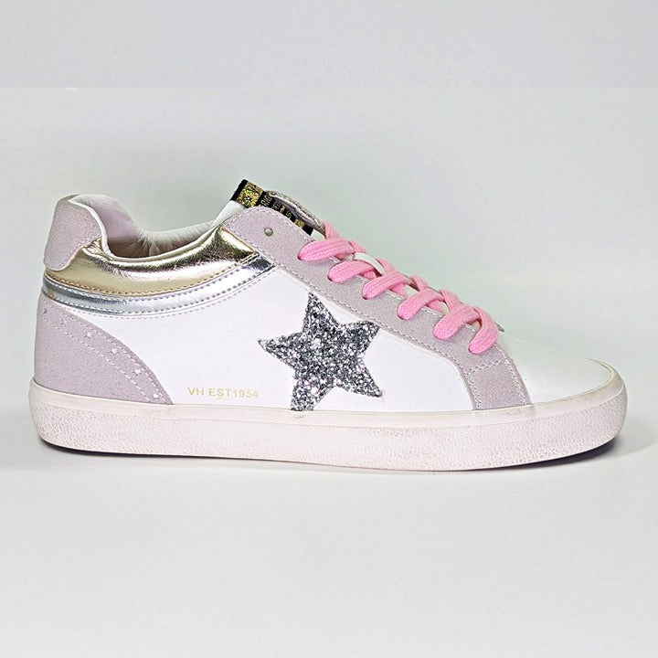 NWOB Vintage Havana Mona Metallic Glitter Women's Lace Up Sneaker Size 11