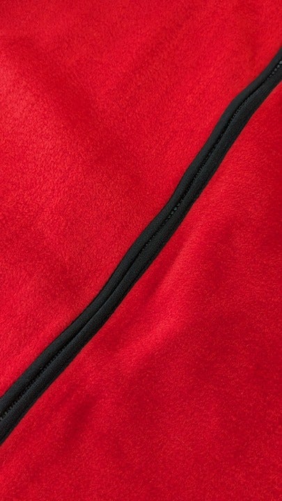 Never Lose HEDGE Men's Zipper Front Fleece Jacket Red Size S (MSRP $79)