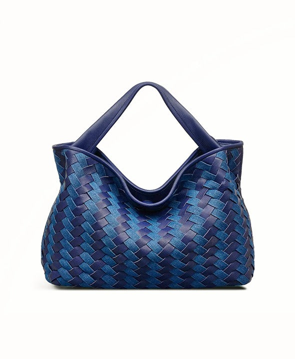 Radley London Devonshire Row Denim Large Open Top Satchel Bag (MSRP $388)
