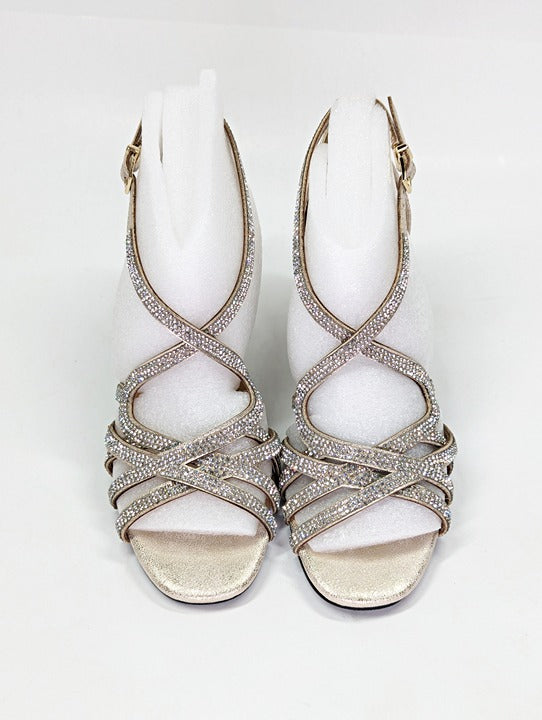 Bella Vita Women's Aliette Dress Sandals Soft Gold Metallic Size 7 (MSRP $95)