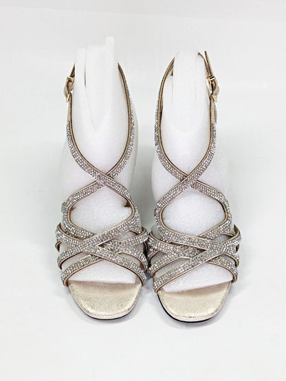 Bella Vita Women's Aliette Dress Sandals Soft Gold Metallic Size 7 (MSRP $95)