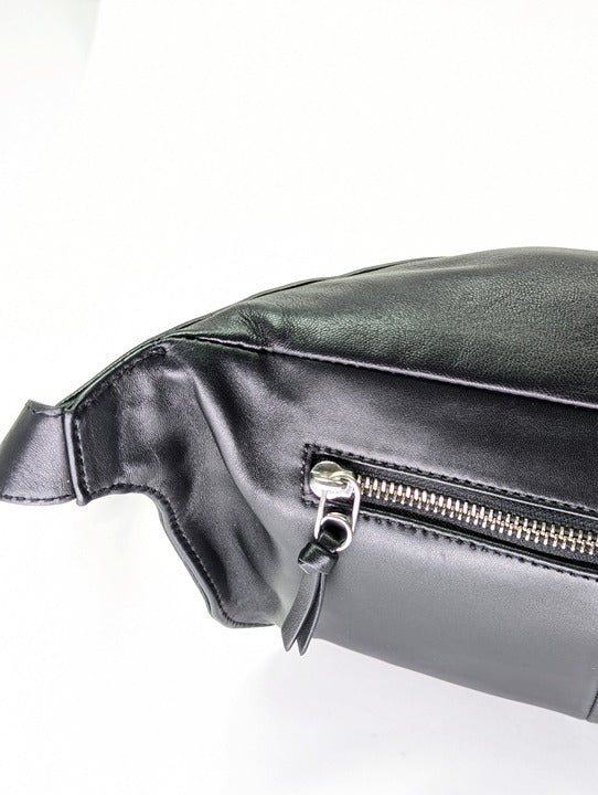 Rag & Bone Black Leather Commuter Fanny Pack Bag (MSRP $395)