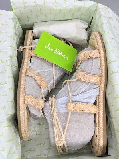 Sam Edelman Zariah 2 Gladiator Sandals Sand Nappa Size 7 M (MSRP $130)