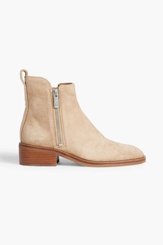 3.1 Phillip Lim Alexa 40mm ANeckle Boots Tobacco Suede Size 37.5 EU (MSRP $525)