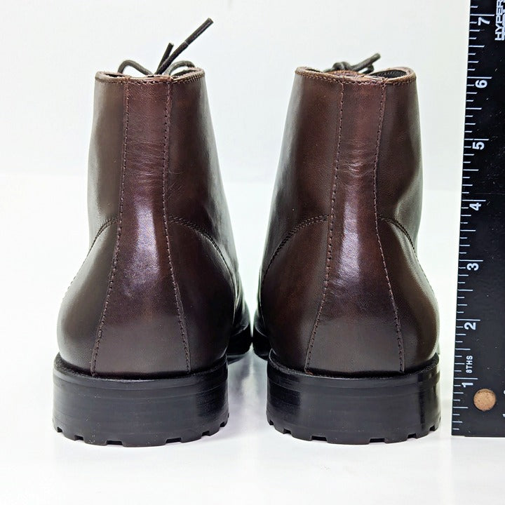 The Men's Store at Bloomingdale's Men's Lace Up Cap Toe Boots Size 10 MSRP $220