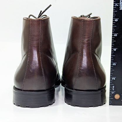 The Men's Store at Bloomingdale's Men's Lace Up Cap Toe Boots Size 10 MSRP $220
