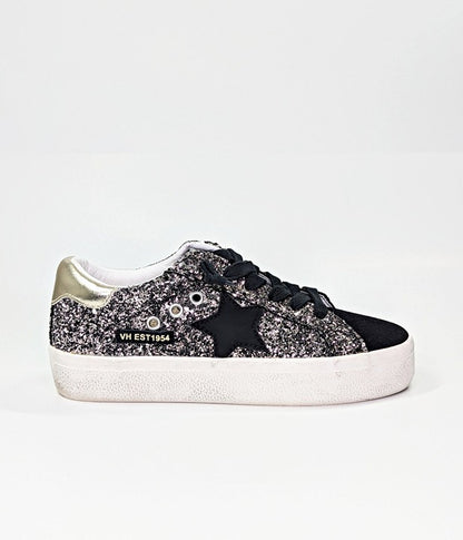 NWOB Vintage Havana Sumter Star Glitter Platform Sneakers Size 6 (MSRP $125)