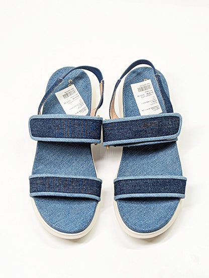 Cole Haan Meritt Women's Zerogrand Denim Platform Sandals Size 8 (MSRP $175)