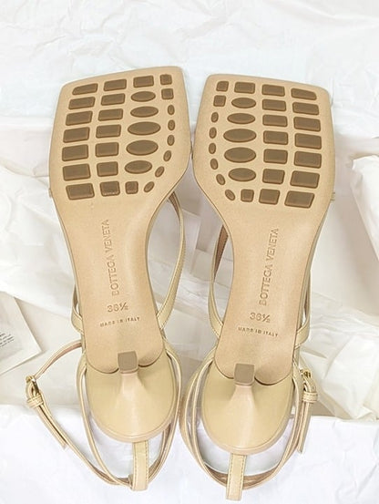 Bottega Veneta Women's Stretch Ankle Strap Kitten Sandals Size 36.5 (MSRP $990)