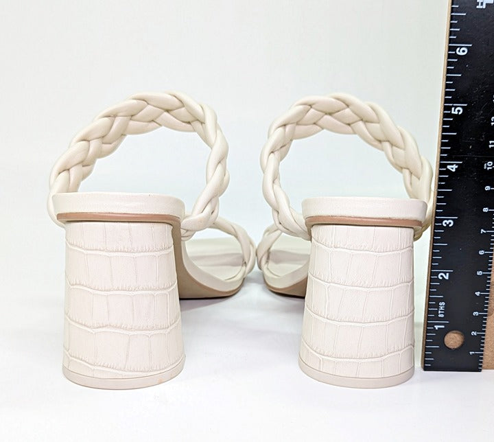 Dolce Vita Women's Paily Ivory Heel Sandals Size 8.5 (MSRP $125)