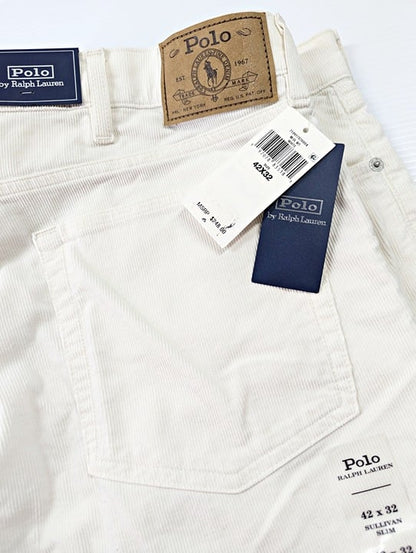 Polo Ralph Lauren The Sullivan Slim Fit Stretch Corduroy Pants 42 x 32 MSRP $248