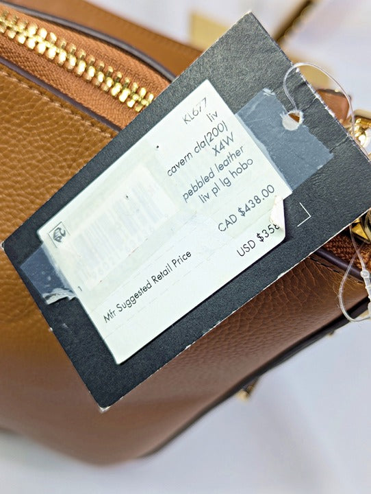 Kate Spade New York Liv Pebbled Leather Shoulder Bag Cavern Clay (MSRP $358)