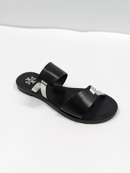 Tory Burch Women's RaVello Two-Band Sandal Perfect Black Size 6 (MSRP $248)