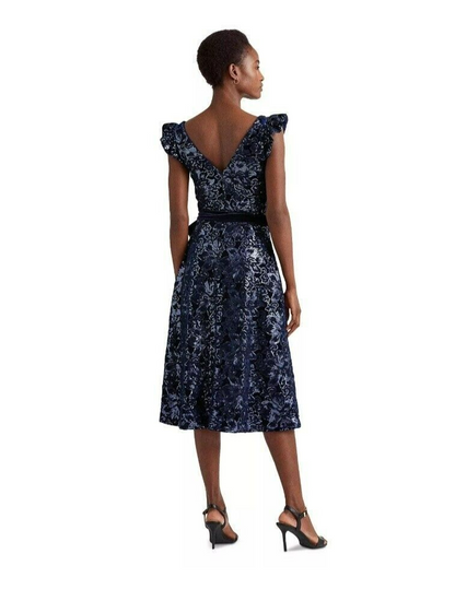 Lauren Ralph Lauren Women's Sequined Velvet Cocktail Dress Size 8 MSRP $265