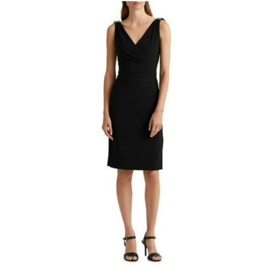 Lauren Ralph Lauren Women's Jersey Sleeveless Cocktail Dress Size 2 (MSRP $155)