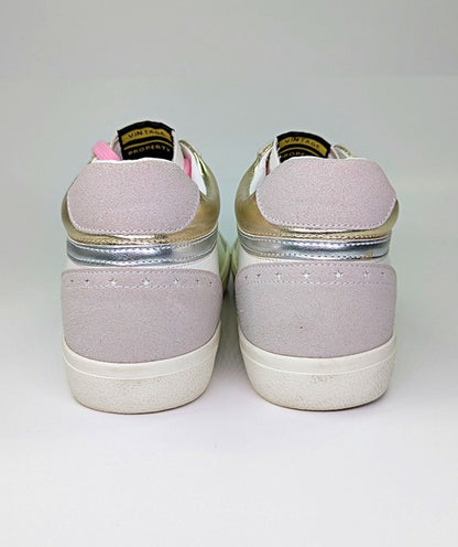 NWOB Vintage Havana Mona Metallic Glitter Women's Lace Up Sneaker Size 11