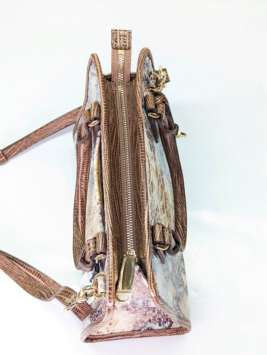 Brahmin Cami Women's Multi Eirwen Leather Satchel Convertible (MSRP $385)