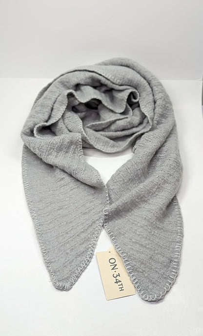 On 34th Women Grey Convertible Wrap Scarf Oversized 22" x 90" (MSRP $42)