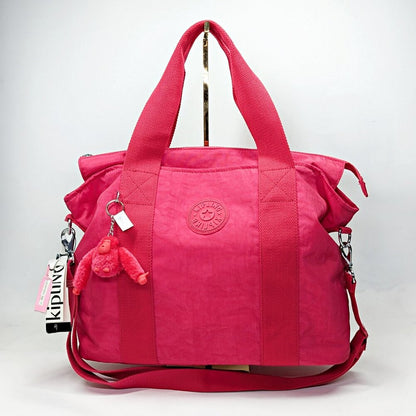 Kipling Minta Large Tote Removable Shoulder Strap Confetti Pink (MSRP $119)