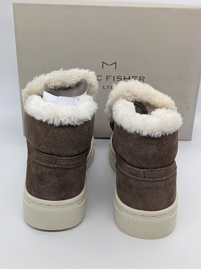 Marc Fisher Daisie Women's Faux Fur-Lined Suede Sneakers Size 6 M